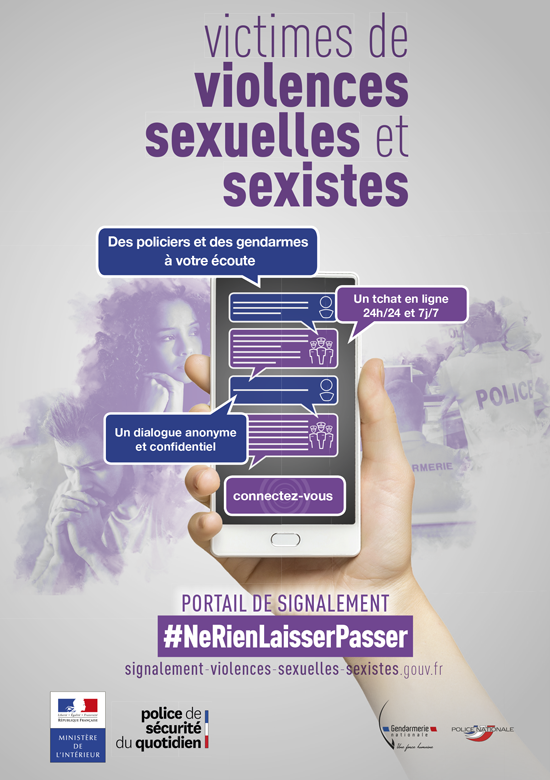affiche portail signalement violences sexuelles sexistes