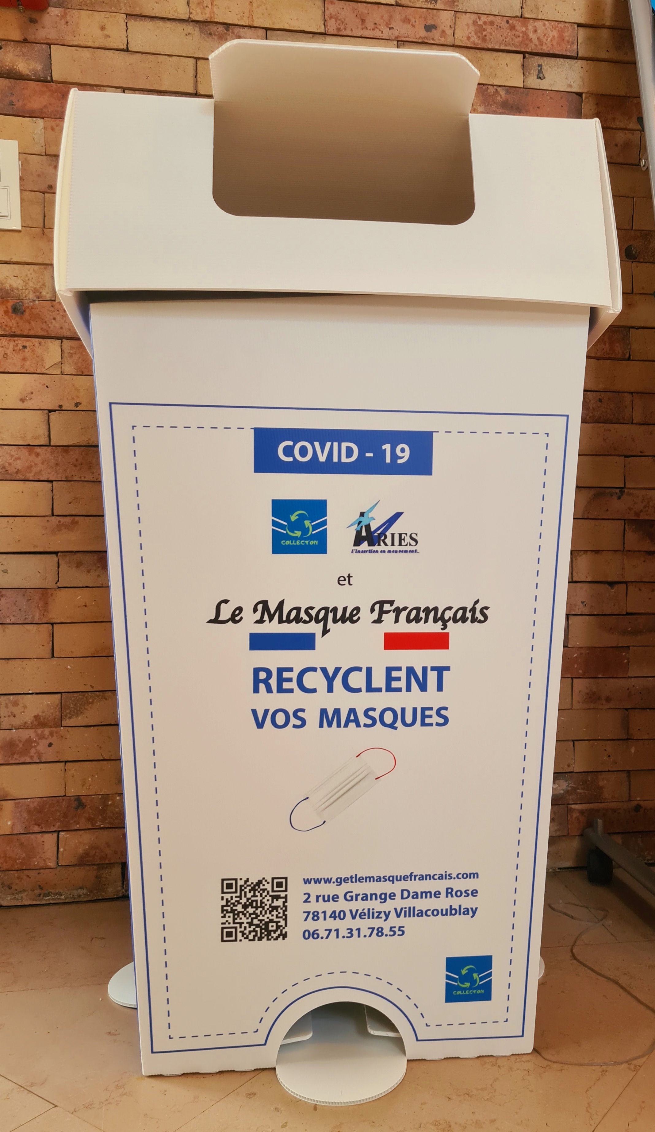 point collecte masques jetables