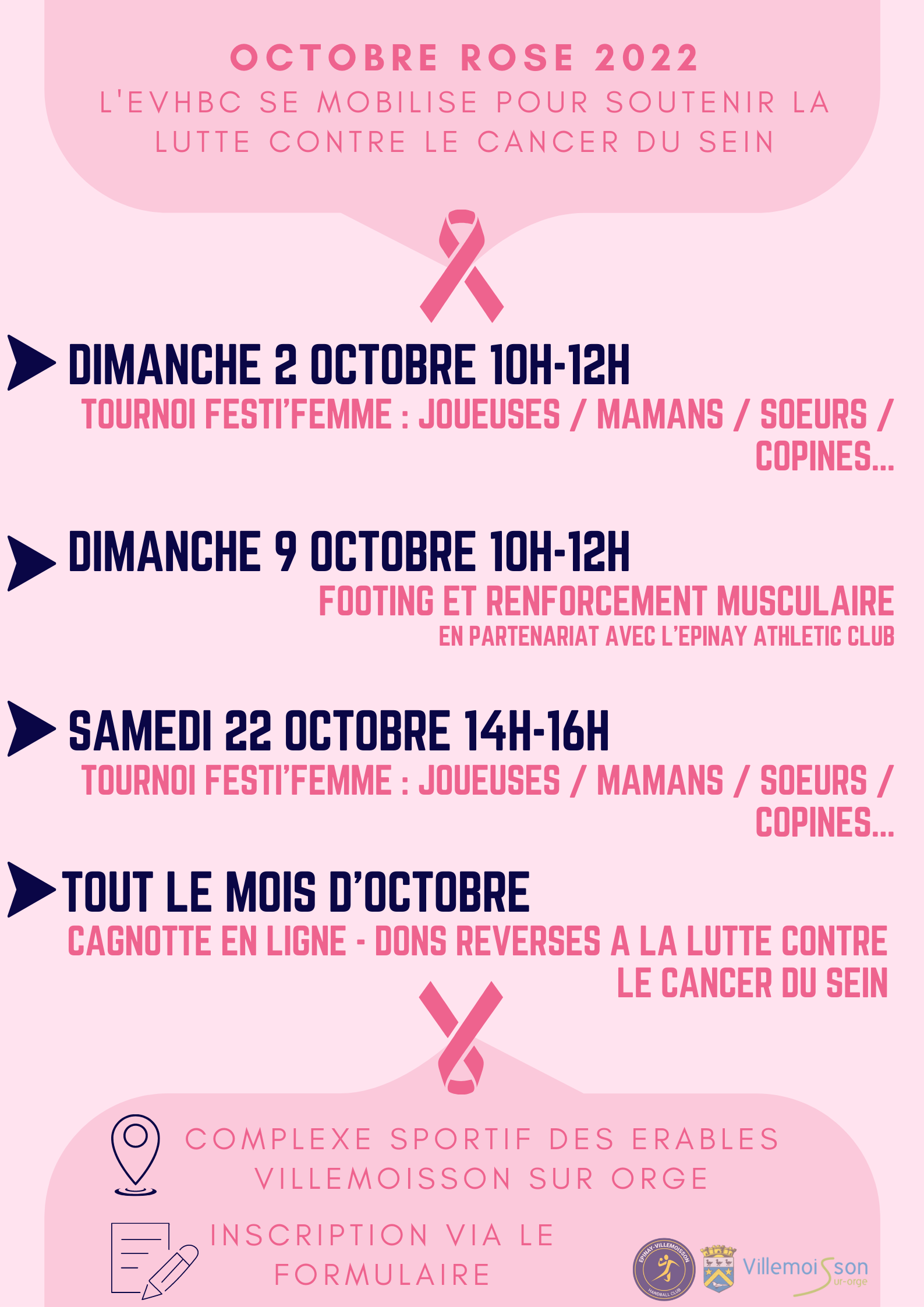 OCTOBRE ROSE EVHBC