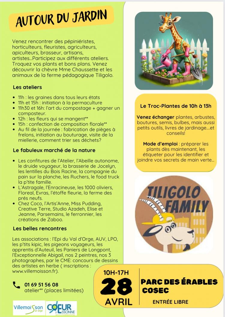 flyer autour du jardin