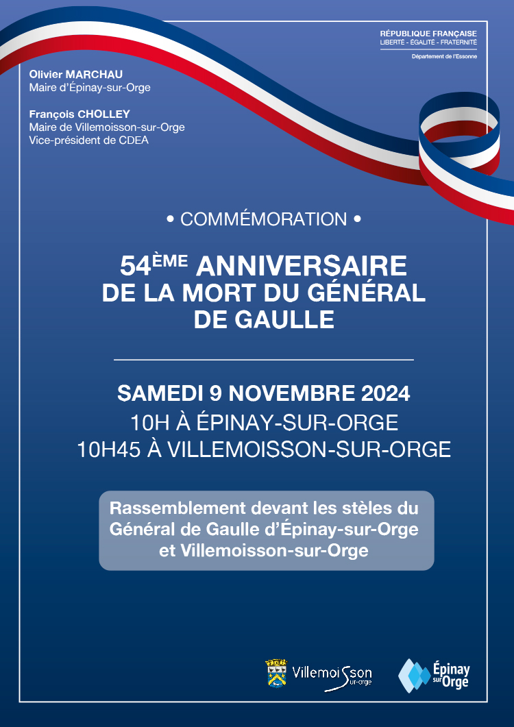 54ème ANNIVERSAIRE DE LA MORT DU GÉNÉRAL DE GAULLE